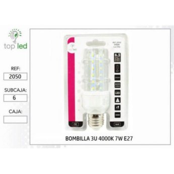 2050 BOMBILLA LED 3U 4000K 7W E27