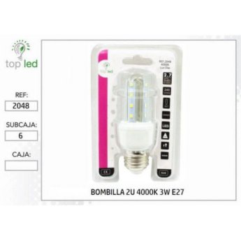 2048 BOMBILLA LED 2U 4000K 3W E27