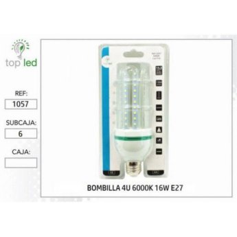 1057 BOMBILLA LED 4U 6000K 16W E27