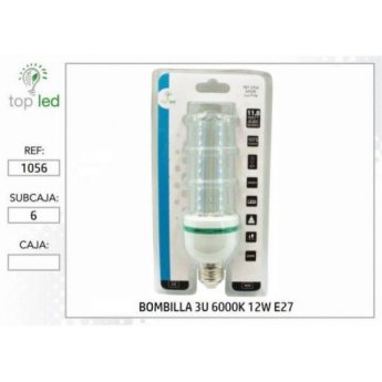 1056 BOMBILLA LED 3U 6000K 12W E27
