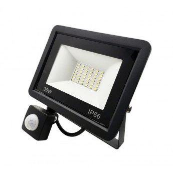 1107-49 ΠΡΟΒΟΛΕΑΣ LED FLOOD LIGHT 30W ΛΕΥΚΟ ΜΕ ΦΩΤΟΚΥΤΤΑΡΟ