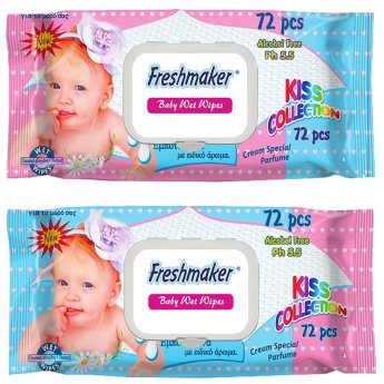 5-116 ΥΓΡΑ ΜΩΡΟΜΑΝΤΗΛΑ FRESHMAKER ΜΕ ΚΑΠΑΚΙ ΠΑΚ-72ΤΕΜ