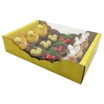 1239-81 ΠΑΣΧΑΛΙΝΗ ΔΙΑΚΟΣΜΗΤΙΚΗ ΦΩΛΙΤΣΑ ΚΟΤΟΠΟΥΛΑΚΙ ΛΑΓΟΣ ΜΑΝΙΤΑΡΙΑ kai ΑΥΓΑ 12ΤΜΧ