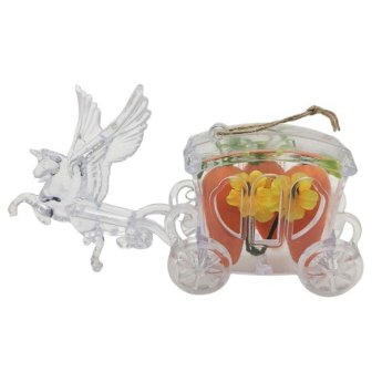 1239-61 ΠΑΣΧΑΛΙΝΗ ΑΜΑΞΑ ΚΡΕΜΑΣΤΗ ΔΙΑΦΑΝΕΣ ΜΕ ΚΑΡΟΤΑ 15X6X3.5CM