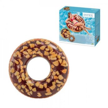 6941057407500 INTEX ΦΟΥΣΚΩΤΟ ΣΩΣΙΒΙΟ ΘΑΛΑΣΣΗΣ NUTTY CHOCOLATE DONUT TUBE 114CM