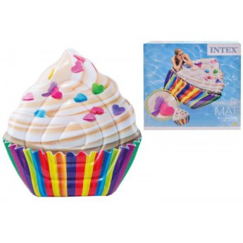 6941057407838 INTEX ΦΟΥΣΚΩΤΟ ΣΤΡΩΜΑ ΘΑΛΑΣΣΗΣ CUPCAKE 142X135CM