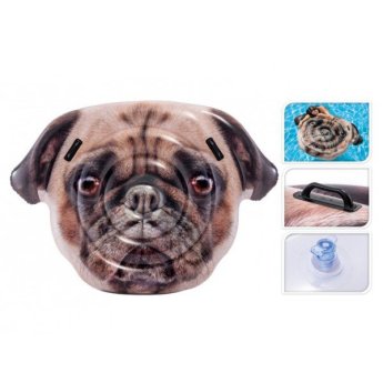 6441057413433 INTEX ΦΟΥΣΚΩΤΟ ΣΤΡΩΜΑ ΘΑΛΑΣΣΗΣ PUG FACE 173X130CM