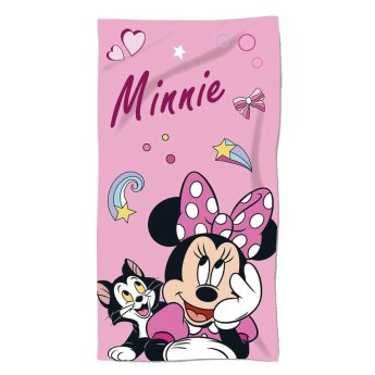 42-3017 ΠΕΤΣΕΤΑ ΘΑΛΑΣΣΗΣ ΜΙΚΡΟΙΝΕΣ MINNIE ΡΟΖ 140x70cm