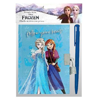 50-3376 DIARY ΜΕ ΛΟΥΚΕΤΟ KAI ΣΤΥΛΟ FROZEN 18x12cm