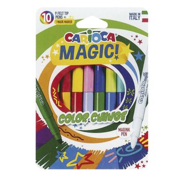 60-701 ΜΑΡΚΑΔΟΡΟΣ CARIOCA MAGIC ΣΕΤ-10 ΧΡΩΜΑΤΑ