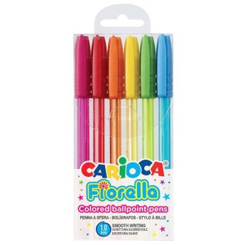 60-702 ΣΤΥΛΟ CARIOCA FIORELLA 6 ΧΡΩΜΑΤΑ BALLPOINT 1.0mm