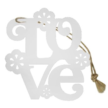 93-3724 Στολίδι ξύλινο love 7cm