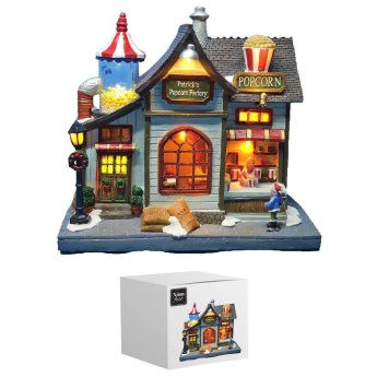 93-3460 Παράσταση xmas εργαστήρι pop corn 23x22x14cm