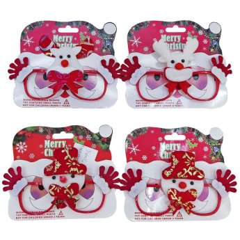 93-3394 Γυαλιά xmas φιγούρες με χέρια 16x14cm