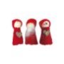93-3177 Στολίδια φιγούρες xmas σετ-3 τεμ 10cm