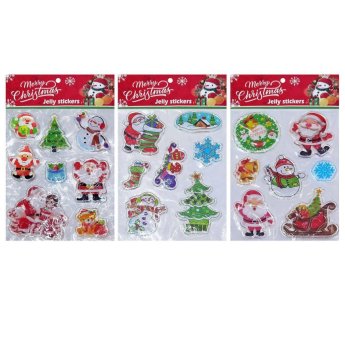 93-2885 Στίκερ τζελ για τζάμια xmas 26x15cm