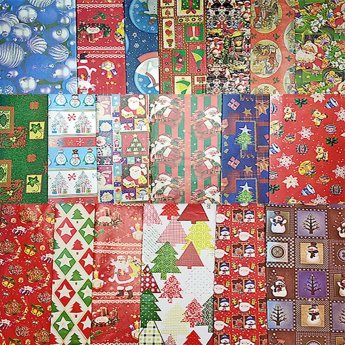 19-47 Κόλλα περιτυλίγματος xmas 51x75cm