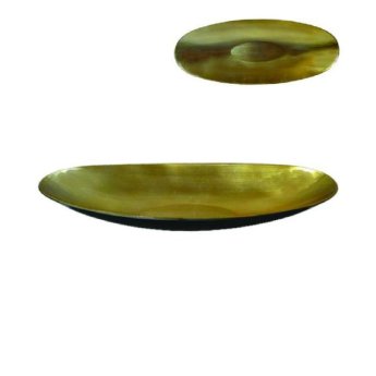 00001648 Χρυσαφί πιατέλα πλαστική 30x 17x 3.5 εκ.