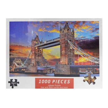 69-1874 Παζλ 1000 τεμ london bridge Κουτί- 29x21x5cm. παζλ- 75x50cm