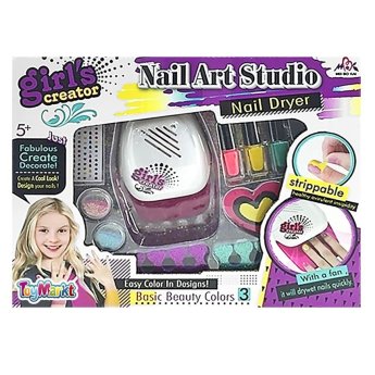 77-971 Σετ κουτί νύχια nail art studio 33x26x6cm