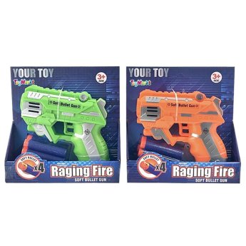 68-778 Πιστολάκι με μαλακές σφαίρες raging fire 16x16x5cm