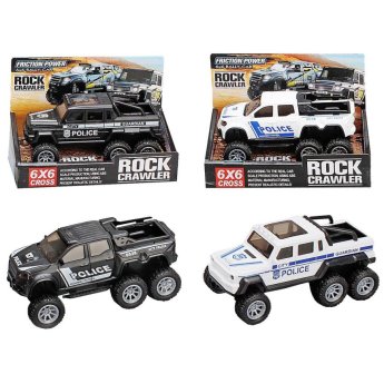 70-2285 Pick up police 6x6 friction 16x11x9cm