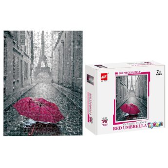 69-1760 Παζλ 500 τεμ red umbrella στο παρίσι 23x18x5cm