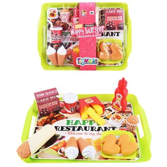 77-1133 Happy burger δίσκος σερβιρίσματος 19 τεμ 35x5x26cm