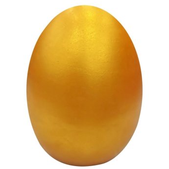 73-2206 Αυγό Κεραμικό Χρυσό Μεγάλο 15x10cm