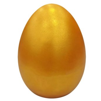 73-2207 Αυγό Κεραμικό Χρυσό Μεσαίο 12x9cm