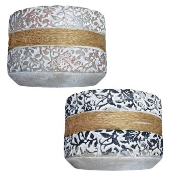 81-1125 Κασπώ Κυλινδρικό με Σχοινί o13x10cm