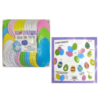 73-2198 Αυγά Αφρώδη Διακοσμητικά Αυγό- -10cm Σύνολο- 25x25cm