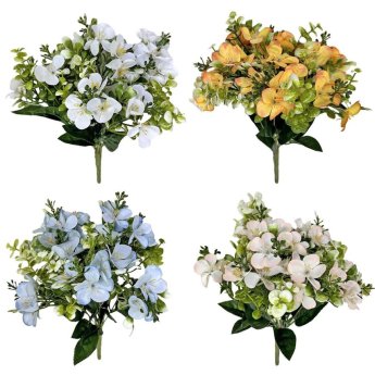 73-2192 Μπουκέτο 9 Λουλούδια Γαρδένιες 33cm