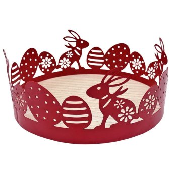 73-2146 Δίσκος Πασχαλινός με Ξύλινη Βάση φ30cm Φ30x9cm