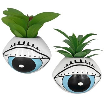 22-3022 Γλάστρα Πορσελάνης Μάτι Μεγάλο