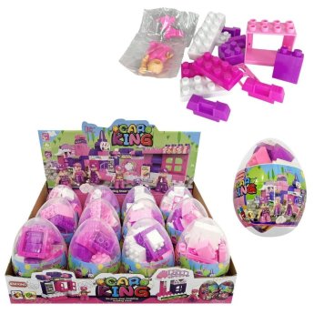 96-909 Αυγό Κοριτσίστικο με Τουβλάκια Αυγό-12x9cm