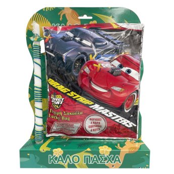 73-2009 Λαμπάδα Τυχερή Σακούλα των 3 Ευρώ Cars 45x33cm