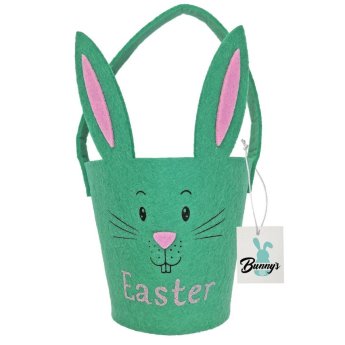 73-1981 Καλάθι Τσόχινο Κυλινδρικό Λαγός 22xΦ11cm