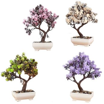 22-2976 Γλαστράκι Βότσαλα με Δεντράκι 25x17cm