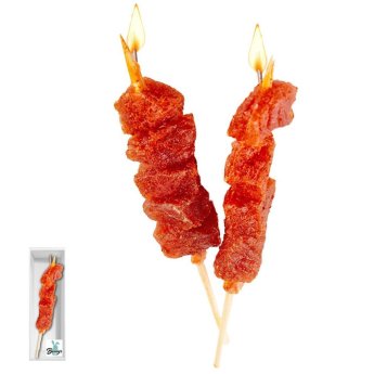 73-1819 Κερί 3d Καλαμάκι Σουβλάκι 21x4x4cm