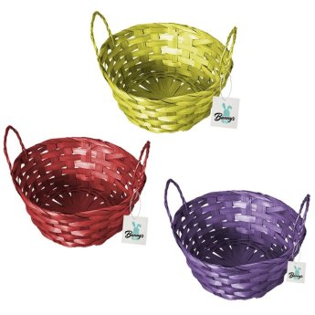 73-1466 Καλάθι Bamboo Στρογγυλό Φ18x9cm