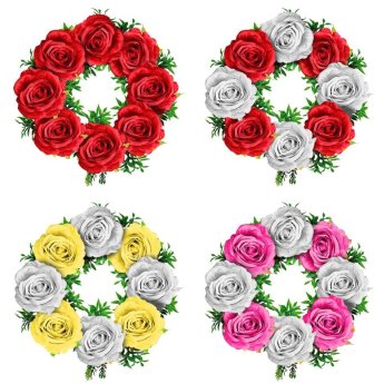 73-779 Στεφάνι Τριαντάφυλλα 40cm