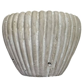81-1116 Κασπώ Κεραμικό Κωνικό με Ρίγες 14x10cm