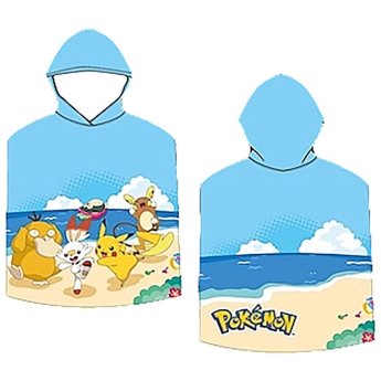 42-3223 Πετσέτα Θαλάσσης Ποντσο Microfiber Pokemon 100x50cm
