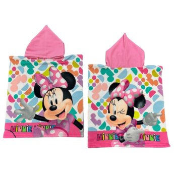 42-3024 Πετσέτα Θαλάσσης Πόντσο Μικροίνες Minnie Πολύχρωμη 100x50cm