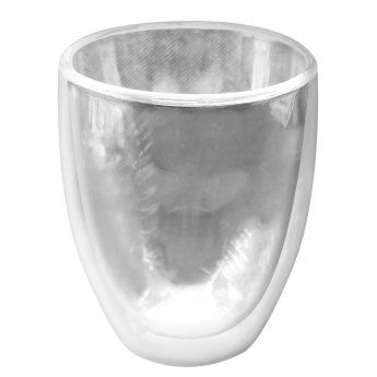 80-2160 Κούπα Διπλό Γυαλί Borosilicate 12x8cm  350ml