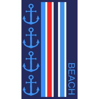 34243 ΠΕΤΣΕΤΑ ΘΑΛΑΣ. ΤΖΑΚΑΡ ΜΕ ΑΓΚΥΡΕΣ BEACH -85Χ160ΕΚ