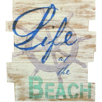42115 ΠΙΝΑΚΑΣ ΞΥΛ.  LIFE AT THE BEACH -44Χ50Χ2.5ΕΚ