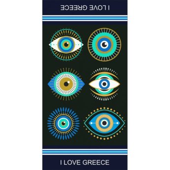 34301 ΠΕΤΣΕΤΑ ΒΕΛΟΥΤΕ ΜΕ ΜΑΤΙΑ GREECE -75X150ΕΚ