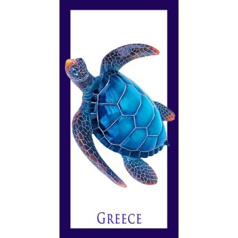 34179 ΠΕΤΣΕΤΑ ΘΑΛΑΣ. ΒΕΛΟΥΤΕ ΜΕ ΧΕΛΩΝΑ GREECE -75Χ150ΕΚ